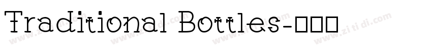 Traditional Bottles字体转换 Traditional Bottles字体转换